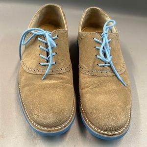 1901 men’s size 8 Oxford blue and Tan